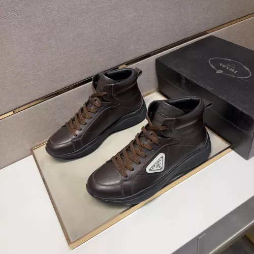 Replica Prada High Top Shoes For Men #1284683 $102.00 USD for Wholesale