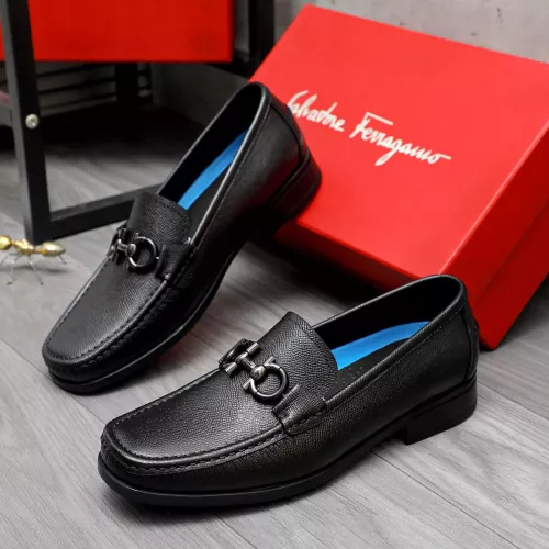 Wholesale Salvatore Ferragamo Leather Shoes For Men #1284694 $88.00 USD, Wholesale Quality Replica Salvatore Ferragamo Leather Shoes