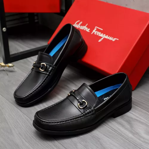 Wholesale Salvatore Ferragamo Leather Shoes For Men #1284696 $88.00 USD, Wholesale Quality Replica Salvatore Ferragamo Leather Shoes