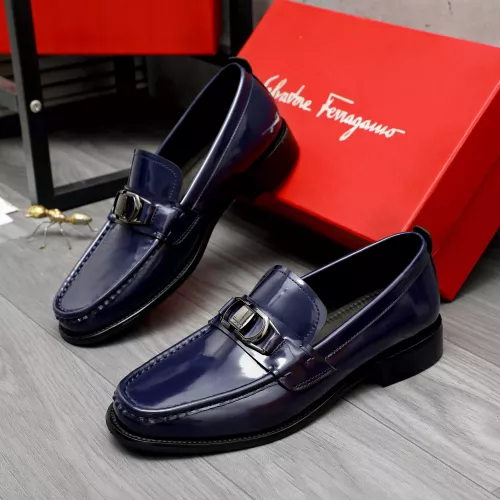 Wholesale Salvatore Ferragamo Leather Shoes For Men #1284700 $100.00 USD, Wholesale Quality Replica Salvatore Ferragamo Leather Shoes