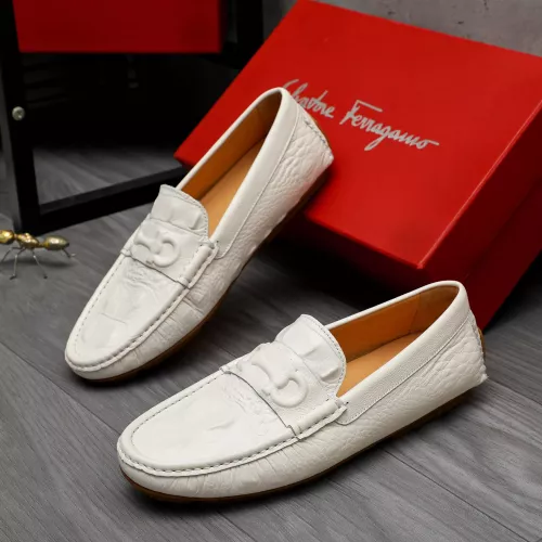 Wholesale Salvatore Ferragamo Leather Shoes For Men #1284735 $68.00 USD, Wholesale Quality Replica Salvatore Ferragamo Leather Shoes