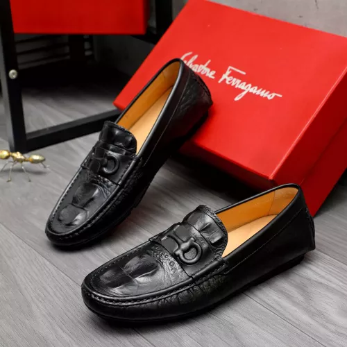 Wholesale Salvatore Ferragamo Leather Shoes For Men #1284736 $68.00 USD, Wholesale Quality Replica Salvatore Ferragamo Leather Shoes