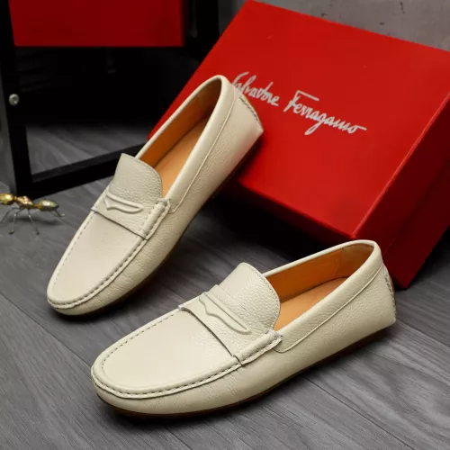 Wholesale Salvatore Ferragamo Leather Shoes For Men #1284737 $68.00 USD, Wholesale Quality Replica Salvatore Ferragamo Leather Shoes