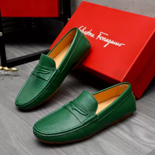 Wholesale Salvatore Ferragamo Leather Shoes For Men #1284740 $68.00 USD, Wholesale Quality Replica Salvatore Ferragamo Leather Shoes