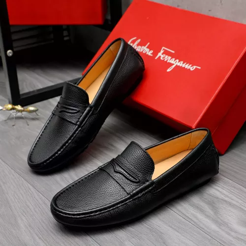 Wholesale Salvatore Ferragamo Leather Shoes For Men #1284744 $68.00 USD, Wholesale Quality Replica Salvatore Ferragamo Leather Shoes