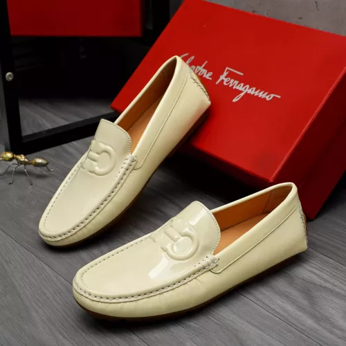 Wholesale Salvatore Ferragamo Leather Shoes For Men #1284745 $68.00 USD, Wholesale Quality Replica Salvatore Ferragamo Leather Shoes