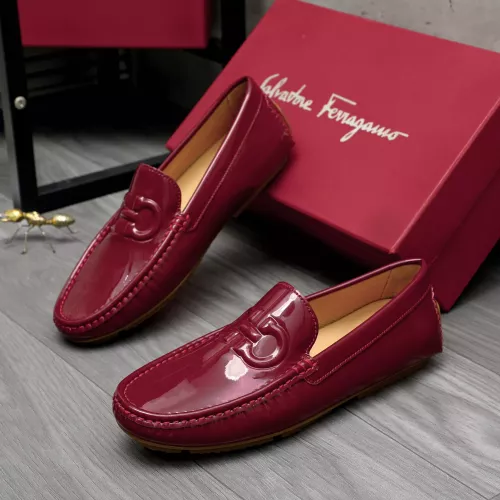 Wholesale Salvatore Ferragamo Leather Shoes For Men #1284747 $68.00 USD, Wholesale Quality Replica Salvatore Ferragamo Leather Shoes