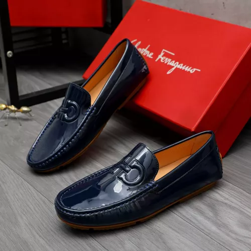 Wholesale Salvatore Ferragamo Leather Shoes For Men #1284748 $68.00 USD, Wholesale Quality Replica Salvatore Ferragamo Leather Shoes