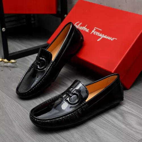 Wholesale Salvatore Ferragamo Leather Shoes For Men #1284749 $68.00 USD, Wholesale Quality Replica Salvatore Ferragamo Leather Shoes