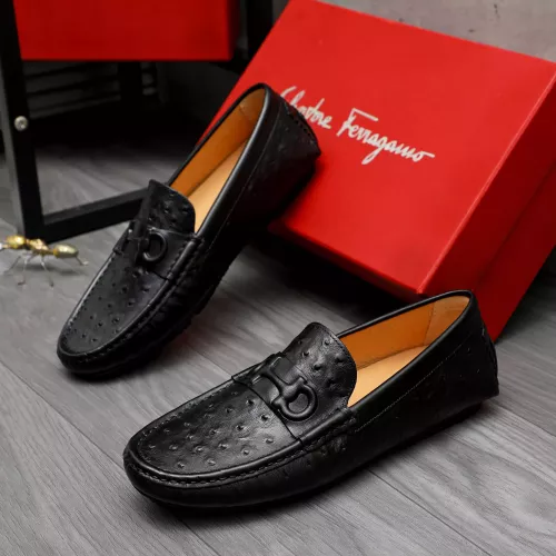 Wholesale Salvatore Ferragamo Leather Shoes For Men #1284755 $68.00 USD, Wholesale Quality Replica Salvatore Ferragamo Leather Shoes