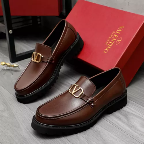 Wholesale Valentino Leather Shoes For Men #1284758 $82.00 USD, Wholesale Quality Replica Valentino Leather Shoes