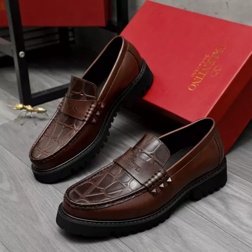 Wholesale Valentino Leather Shoes For Men #1284763 $82.00 USD, Wholesale Quality Replica Valentino Leather Shoes