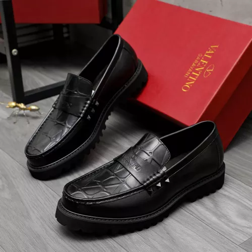 Wholesale Valentino Leather Shoes For Men #1284764 $82.00 USD, Wholesale Quality Replica Valentino Leather Shoes