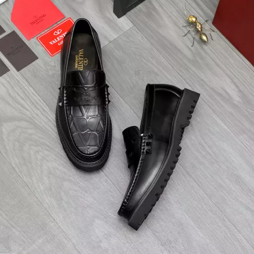 Replica Valentino Leather Shoes For Men #1284764 $82.00 USD for Wholesale