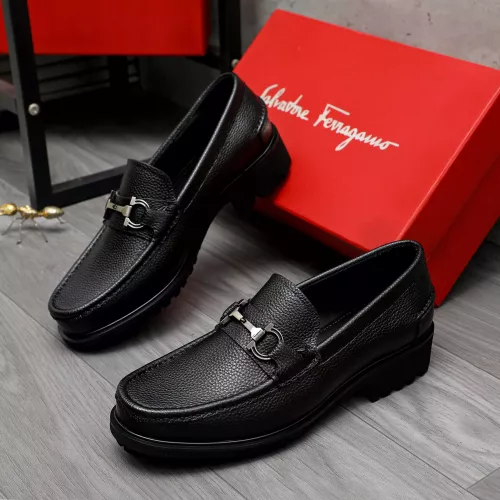 Wholesale Salvatore Ferragamo Leather Shoes For Men #1284765 $88.00 USD, Wholesale Quality Replica Salvatore Ferragamo Leather Shoes