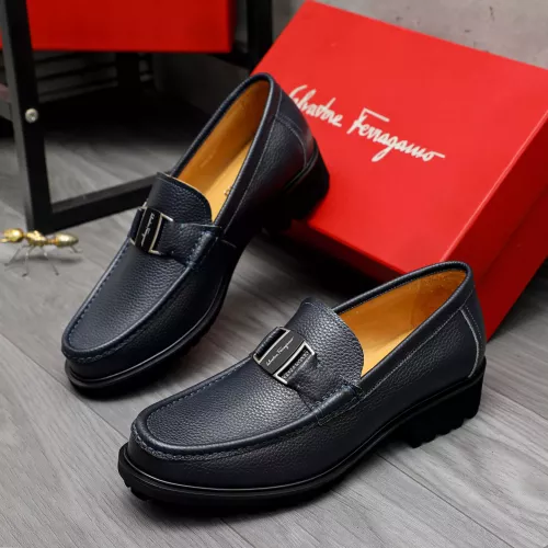 Wholesale Salvatore Ferragamo Leather Shoes For Men #1284767 $88.00 USD, Wholesale Quality Replica Salvatore Ferragamo Leather Shoes