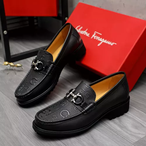 Wholesale Salvatore Ferragamo Leather Shoes For Men #1284768 $88.00 USD, Wholesale Quality Replica Salvatore Ferragamo Leather Shoes