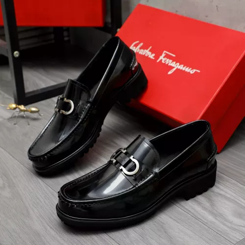 Wholesale Salvatore Ferragamo Leather Shoes For Men #1284769 $88.00 USD, Wholesale Quality Replica Salvatore Ferragamo Leather Shoes