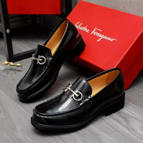 Wholesale Salvatore Ferragamo Leather Shoes For Men #1284770 $88.00 USD, Wholesale Quality Replica Salvatore Ferragamo Leather Shoes