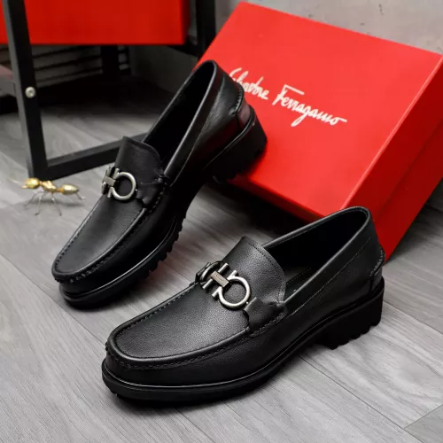 Wholesale Salvatore Ferragamo Leather Shoes For Men #1284772 $88.00 USD, Wholesale Quality Replica Salvatore Ferragamo Leather Shoes