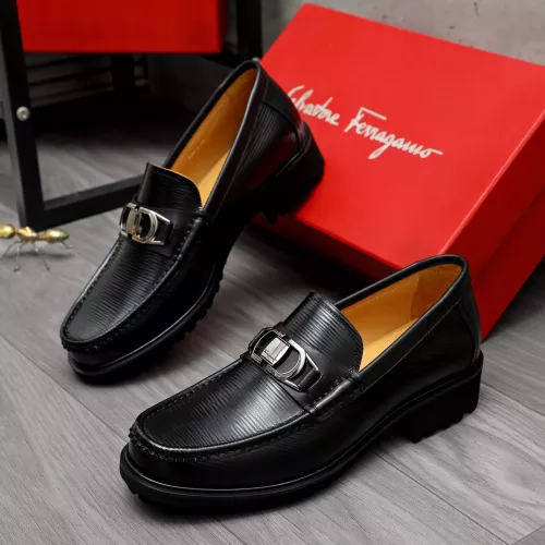 Wholesale Salvatore Ferragamo Leather Shoes For Men #1284774 $88.00 USD, Wholesale Quality Replica Salvatore Ferragamo Leather Shoes