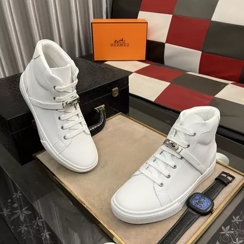 Replica Hermes High Tops Shoes For Men #1285107 $80.00 USD for Wholesale