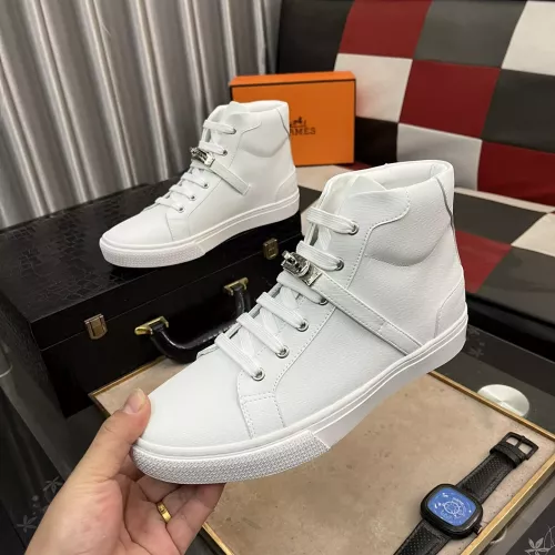 Replica Hermes High Tops Shoes For Men #1285107 $80.00 USD for Wholesale