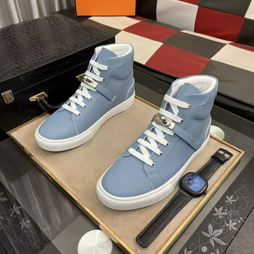 Wholesale Hermes High Tops Shoes For Men #1285108 $80.00 USD, Wholesale Quality Replica Hermes High Tops Shoes