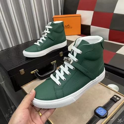 Replica Hermes High Tops Shoes For Men #1285109 $80.00 USD for Wholesale