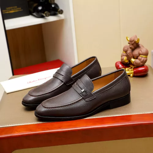 Wholesale Salvatore Ferragamo Leather Shoes For Men #1285173 $85.00 USD, Wholesale Quality Replica Salvatore Ferragamo Leather Shoes