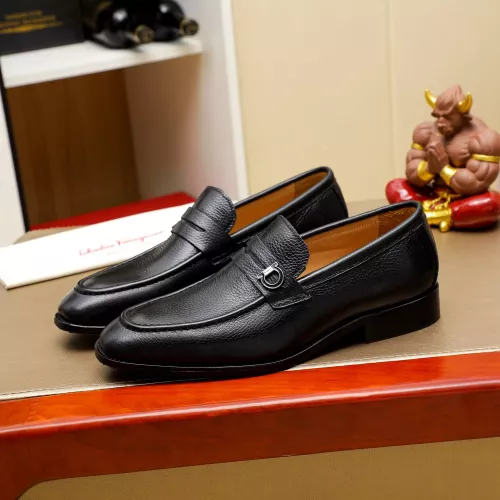 Wholesale Salvatore Ferragamo Leather Shoes For Men #1285174 $85.00 USD, Wholesale Quality Replica Salvatore Ferragamo Leather Shoes