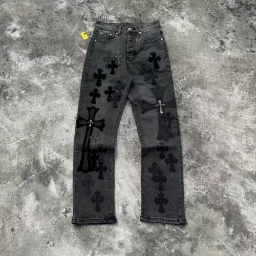 Wholesale Chrome Hearts Jeans For Unisex #1285259 $68.00 USD, Wholesale Quality Replica Chrome Hearts Jeans