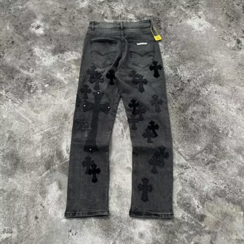 Replica Chrome Hearts Jeans For Unisex #1285259 $68.00 USD for Wholesale