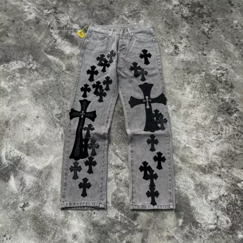 Wholesale Chrome Hearts Jeans For Unisex #1285262 $68.00 USD, Wholesale Quality Replica Chrome Hearts Jeans