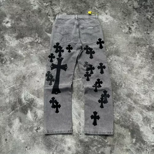 Replica Chrome Hearts Jeans For Unisex #1285262 $68.00 USD for Wholesale