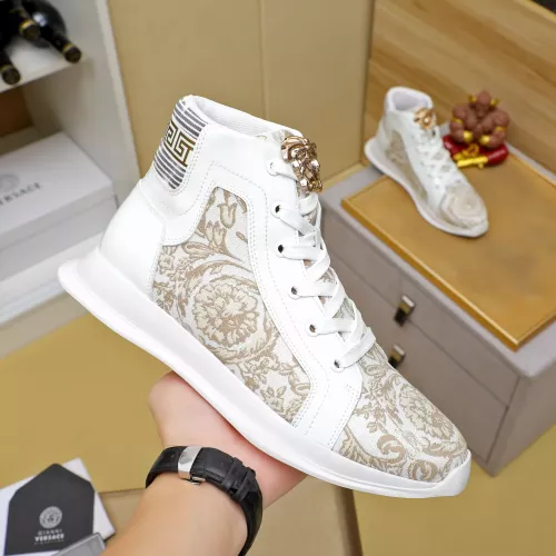 Replica Versace High Tops Shoes For Men #1285283 $76.00 USD for Wholesale