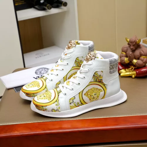 Wholesale Versace High Tops Shoes For Men #1285288 $76.00 USD, Wholesale Quality Replica Versace High Tops Shoes