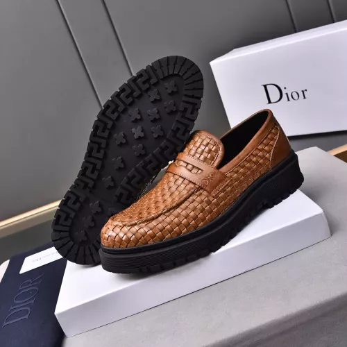 Replica Christian Dior Leather Shoes For Men #1285332 $112.00 USD for Wholesale