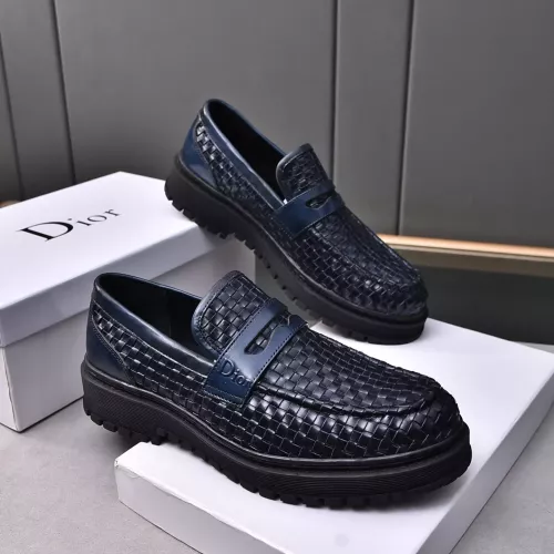 Wholesale Christian Dior Leather Shoes For Men #1285333 $112.00 USD, Wholesale Quality Replica Christian Dior Leather Shoes