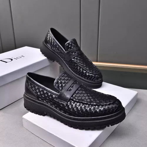 Wholesale Christian Dior Leather Shoes For Men #1285335 $112.00 USD, Wholesale Quality Replica Christian Dior Leather Shoes