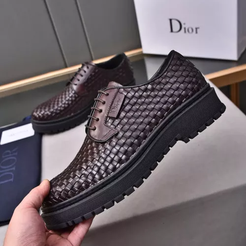 Replica Christian Dior Leather Shoes For Men #1285336 $112.00 USD for Wholesale