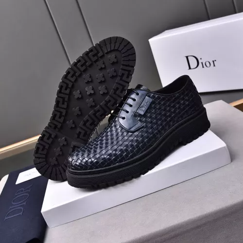 Replica Christian Dior Leather Shoes For Men #1285337 $112.00 USD for Wholesale