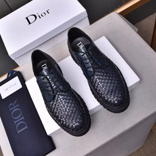 Replica Christian Dior Leather Shoes For Men #1285337 $112.00 USD for Wholesale