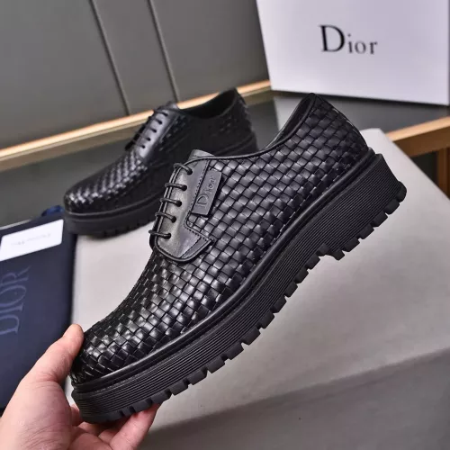 Replica Christian Dior Leather Shoes For Men #1285338 $112.00 USD for Wholesale