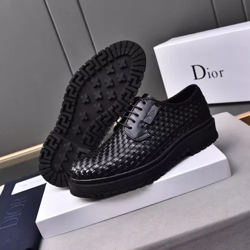 Replica Christian Dior Leather Shoes For Men #1285338 $112.00 USD for Wholesale