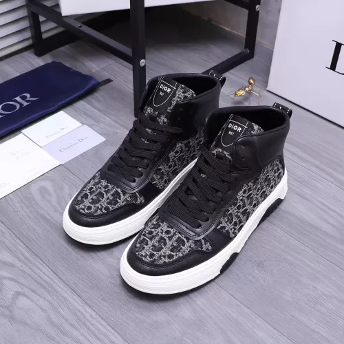 Replica Christian Dior High Top Shoes For Men #1285433 $80.00 USD for Wholesale