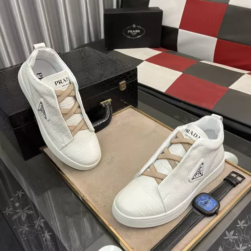 Replica Prada High Top Shoes For Men #1285445 $100.00 USD for Wholesale