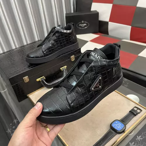 Wholesale Prada High Top Shoes For Men #1285446 $100.00 USD, Wholesale Quality Replica Prada High Top Shoes