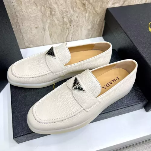 Wholesale Prada Leather Shoes For Men #1285513 $102.00 USD, Wholesale Quality Replica Prada Leather Shoes