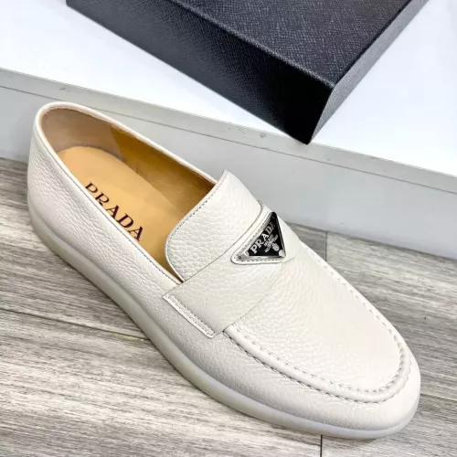 Replica Prada Leather Shoes For Men #1285513 $102.00 USD for Wholesale